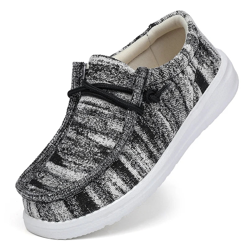 Children Loafers Shoes Boys Flat Sneakers Kids Casual Shoes Toddler Outdoor Lace-up Breathable Shoes Soft Bottom Solid Color