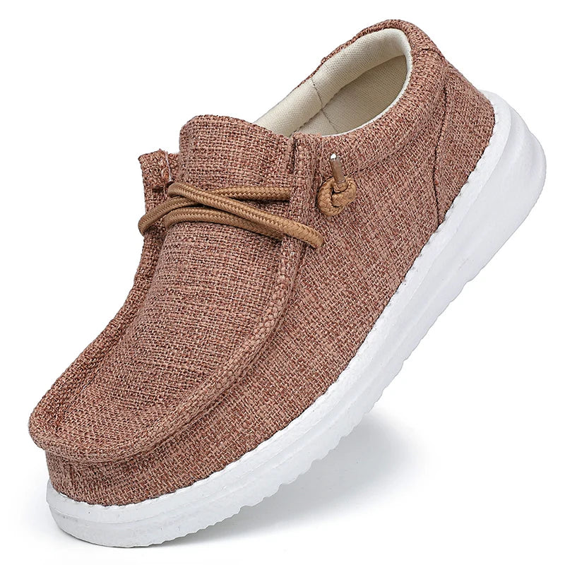 Children Loafers Shoes Boys Flat Sneakers Kids Casual Shoes Toddler Outdoor Lace-up Breathable Shoes Soft Bottom Solid Color